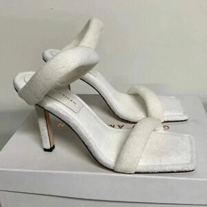 Good American white terry women’s heels size 9